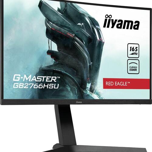 Skærm 27" iiyama G-Master GB2766HSU-B1, buet, Full HD, 165 Hz, sort