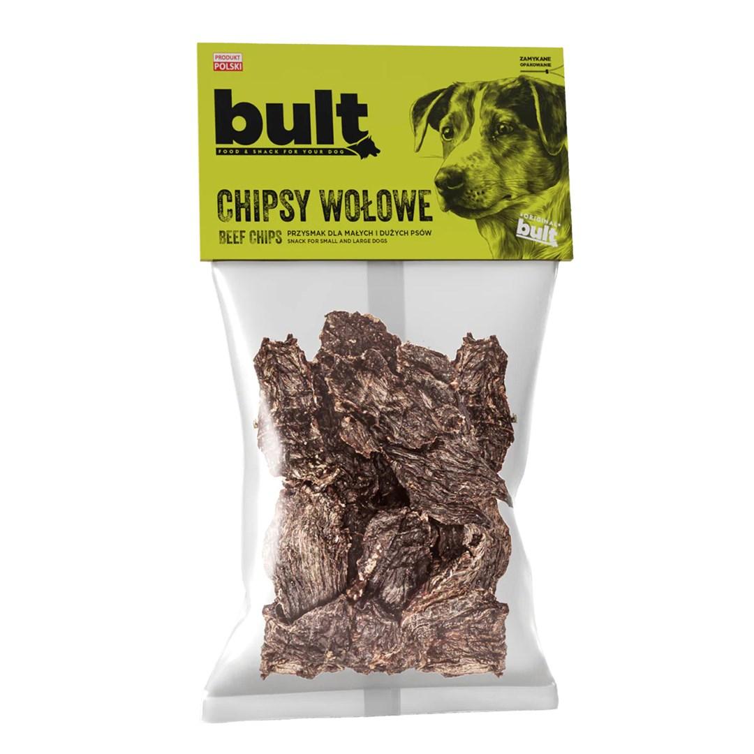Hundegodbid bult oksechips – 150 g
