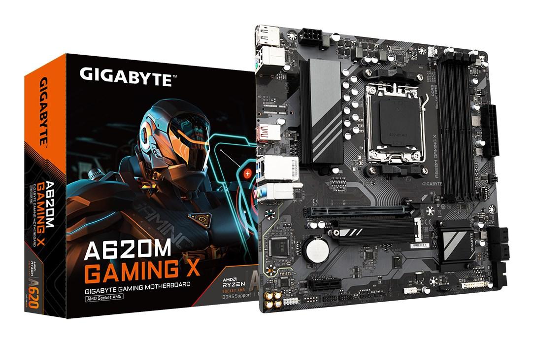 Bundkort Gigabyte A620M Gaming X - AM5, DDR5, PCIe 4.0, GbE, USB 3.2 Gen 2 billede