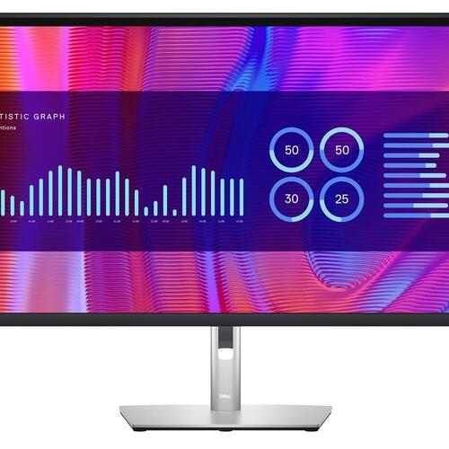 Skærm 31,5" DELL P Series P3223DE – QHD IPS, USB-C, sort/sølv