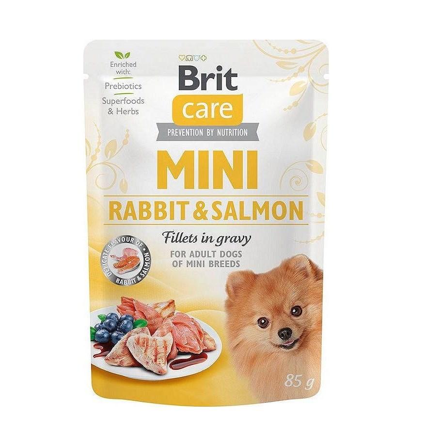 Hundefoder vådfoder Brit Care Mini Kanin & Laks 85 g