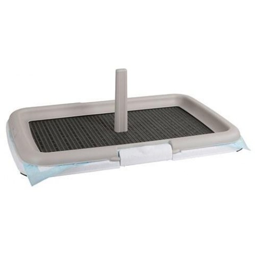 Hundetoilet til hvalpe ZOLUX – åben katte-/hundebakke, sort/grå