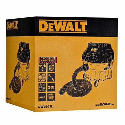 Våd-/tørstøvsuger DeWALT DWV901L - 30 l, 1.400 W, gul/sort