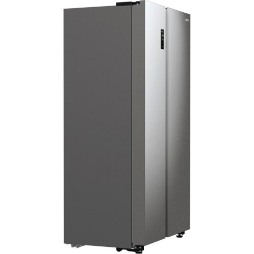 Fritstående side-by-side køleskab Gorenje NRR9185EAXL, 550 l, E, sølv