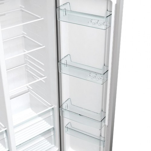 Fritstående side-by-side køleskab Gorenje NRR9185EAXL, 550 l, E, sølv