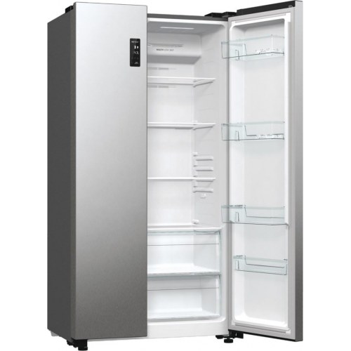 Fritstående side-by-side køleskab Gorenje NRR9185EAXL, 550 l, E, sølv