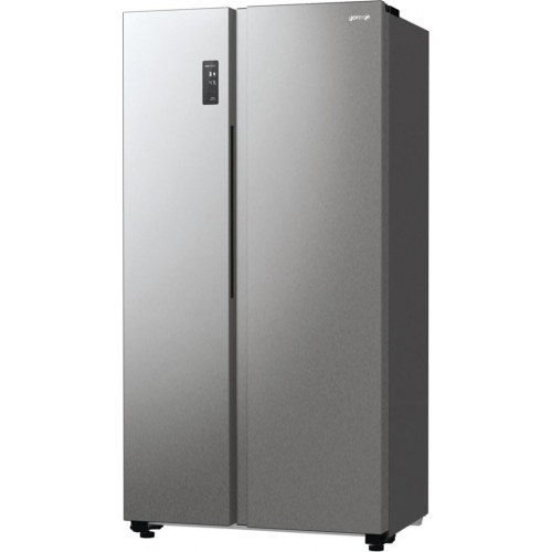 Fritstående side-by-side køleskab Gorenje NRR9185EAXL, 550 l, E, sølv