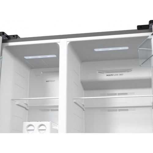 Fritstående side-by-side køleskab Gorenje NRR9185EAXL, 550 l, E, sølv