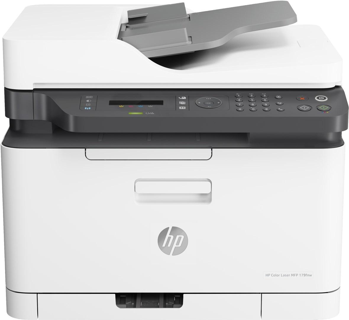 Laserprinter farve A4 – HP Color Laser 179fnw, 600 × 600 dpi, 18 ppm, Wi‑Fi
