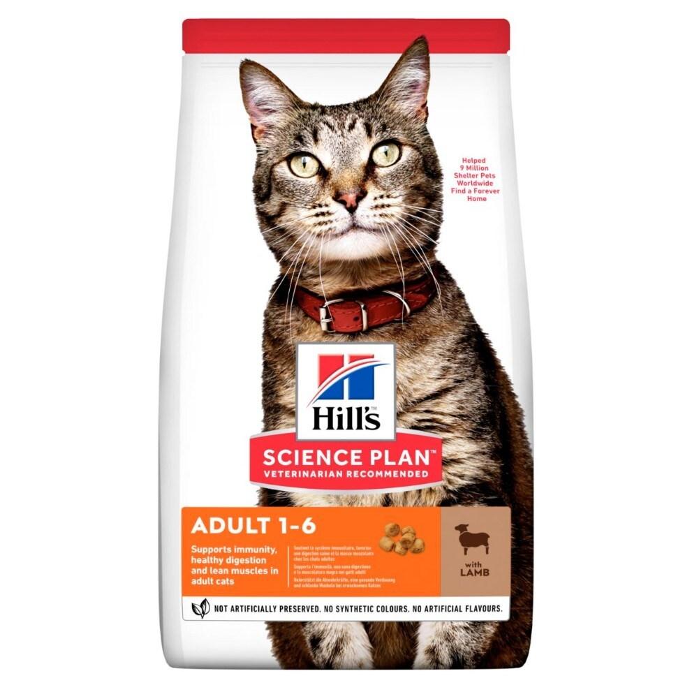 Kattemad tørfoder Hill's Science Plan Adult med lam 3 kg