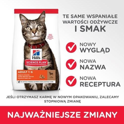 Kattemad tørfoder Hill's Science Plan Adult med lam 3 kg