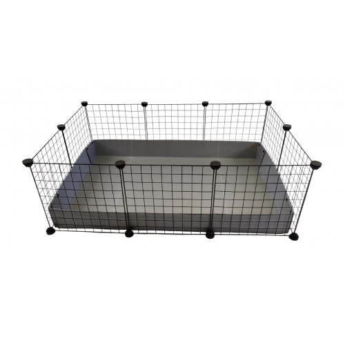 Marsvinebur C&C modulært 3x2 - 110 × 75 cm - sølvgrå
