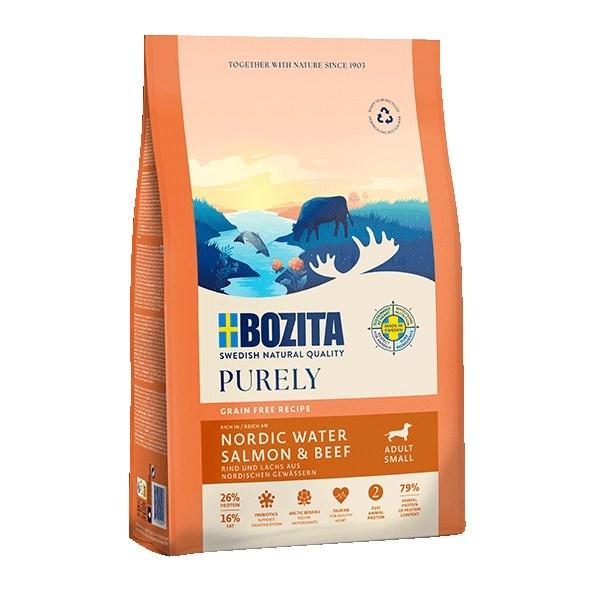 Hundefoder tørfoder BOZITA Purely Adult Small – laks & oksekød 2,5 kg