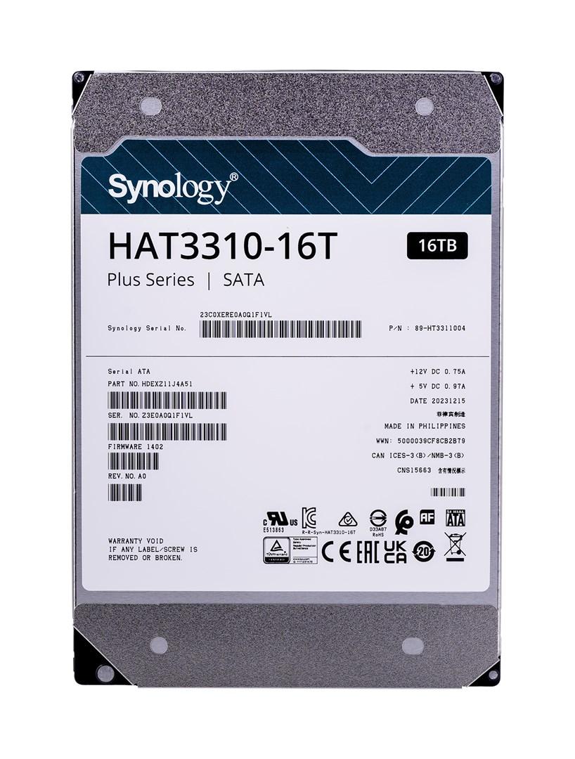 Harddisk 3,5" Synology HAT3310-16T - 16 TB SATA til NAS