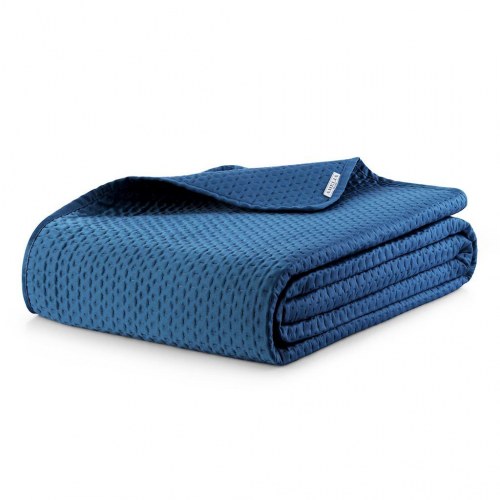 Sengetæppe satin 170×210 - AmeliaHome CARMEN, indigo