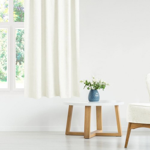 Mørklægningsgardin HOMEDE MILANA - creme, klassisk, chenille, 560×270 cm