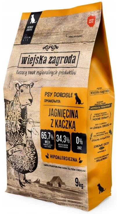 Hundefoder tør – Wiejska Zagroda Adult Small Lam med And, 9 kg