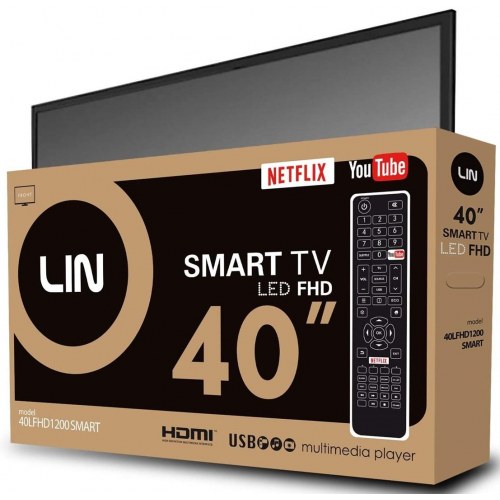 Smart TV 40" LIN Full HD LED med DVB-T2/S2/C