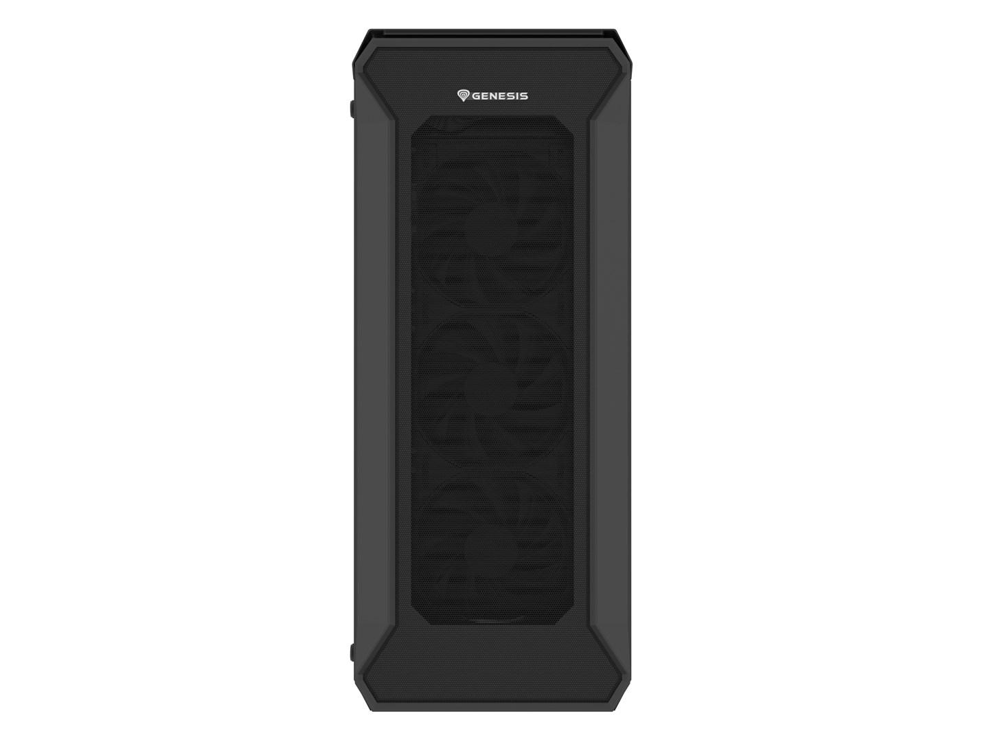 PC kabinet GENESIS Irid 505F Midi Tower – sort billede