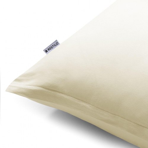 Pudebetræk 40x145 jersey - DecoKing AMBER, beige, klassisk, glat