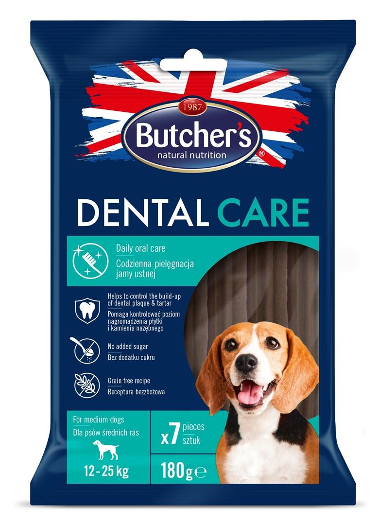 Hundetandpleje tyggepinde Butcher’s Dental Care - mellemstore hunde 180 g