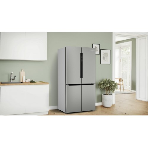Køleskab fritstående Bosch Serie 4 KFN96VPEA, French door, 605 l, E, rustfrit stål