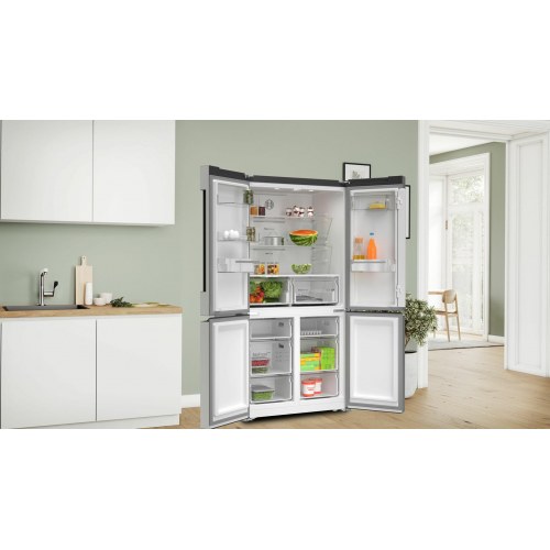 Køleskab fritstående Bosch Serie 4 KFN96VPEA, French door, 605 l, E, rustfrit stål