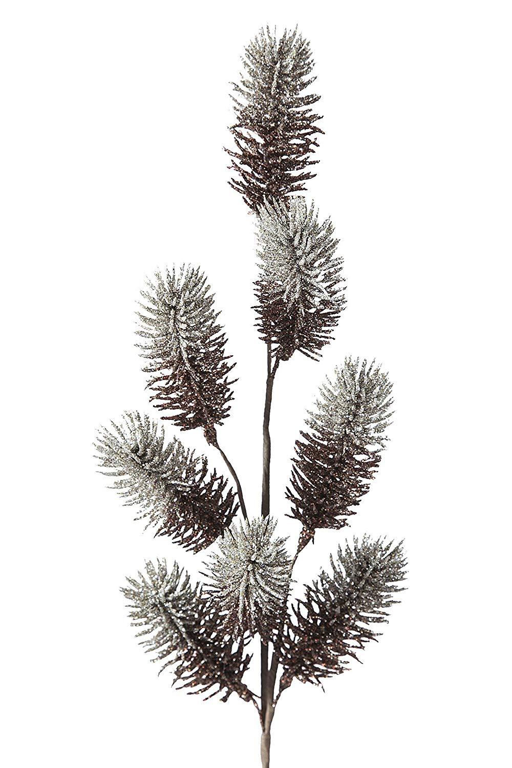 Kunstig gren med frost-look – dekorativ kunstig plante