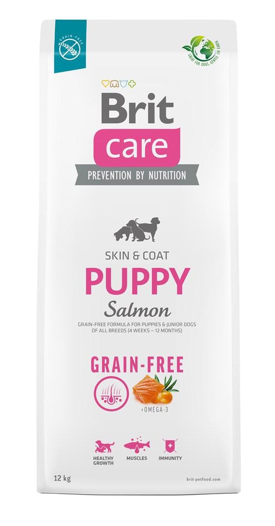 Hvalpefoder kornfrit – Brit Care Puppy Laks 12 kg billede