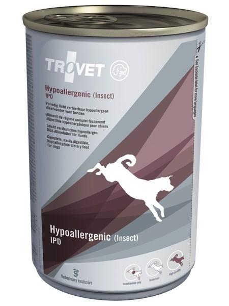 Hundefoder vådfoder TROVET Hypoallergenic IPD med insekt – 400 g