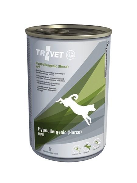 Hundefoder vådfoder TROVET Hypoallergenic HPD med hest – 400 g