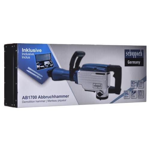 Mejselhammer Scheppach AB1700 HEX - 1.700 W nedbrydningshammer