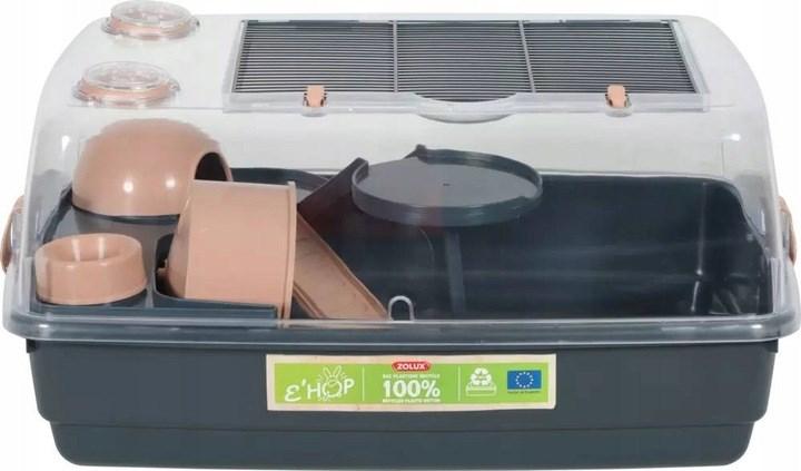 Hamsterbur ZOLUX E’Hop 55 cm – pink/grå