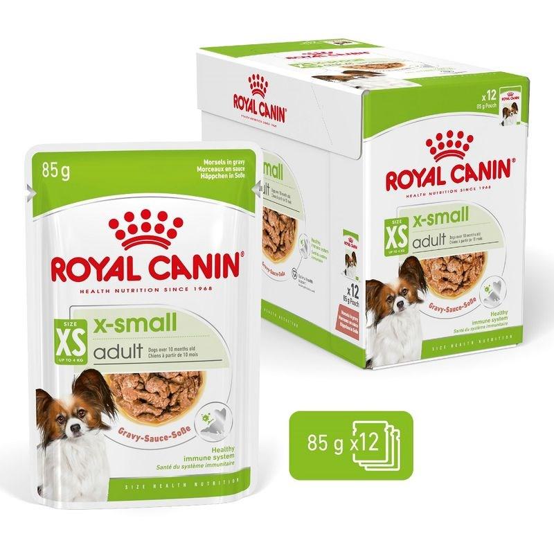 Hundefoder vådfoder Royal Canin X‑Small Adult – 12 × 85 g billede