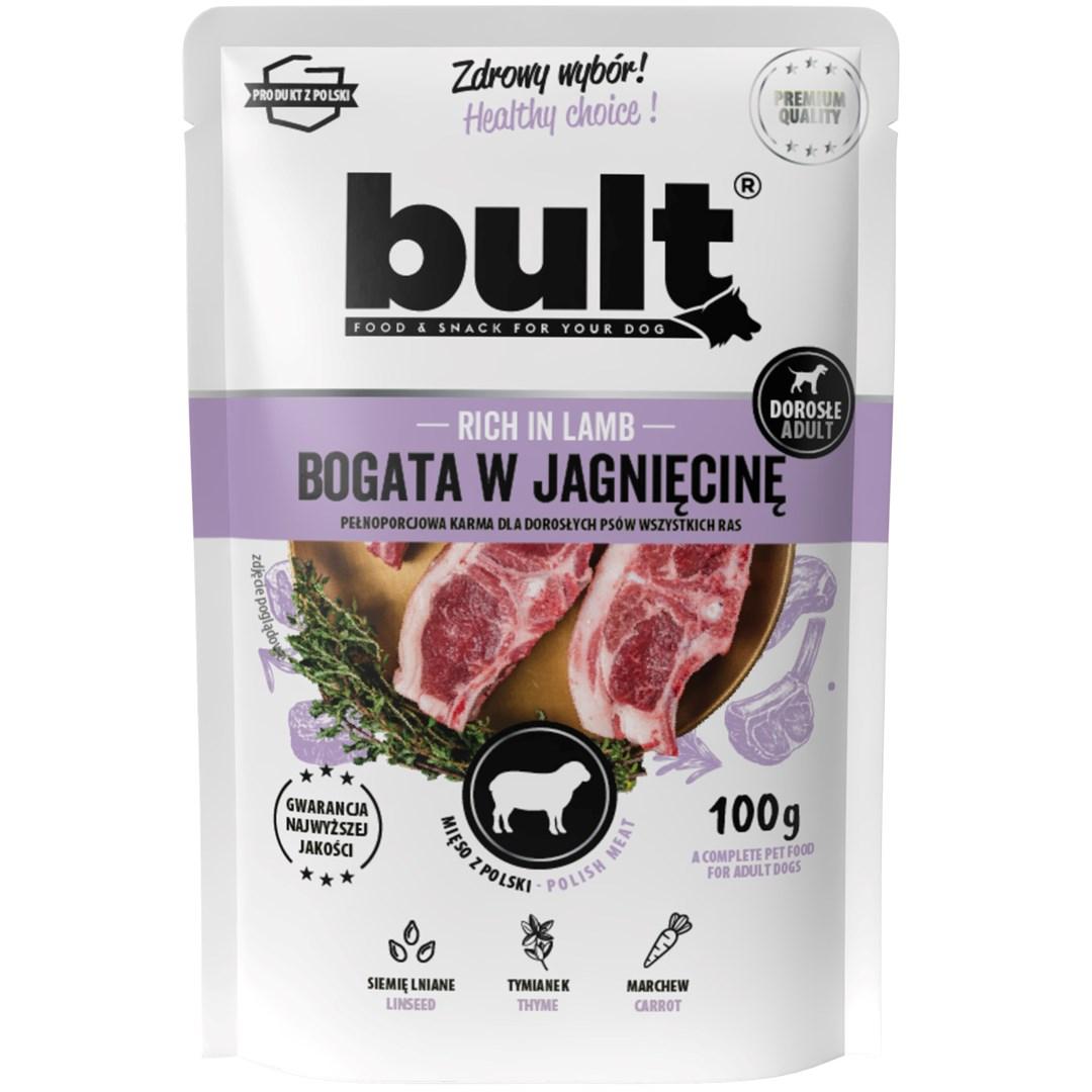 Hundefoder vådfoder med lam – bult – 100 g