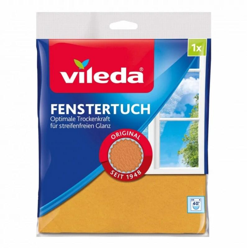Vinduesklud Vileda - 1 stk, orange mikrofiber 40 × 36 cm billede