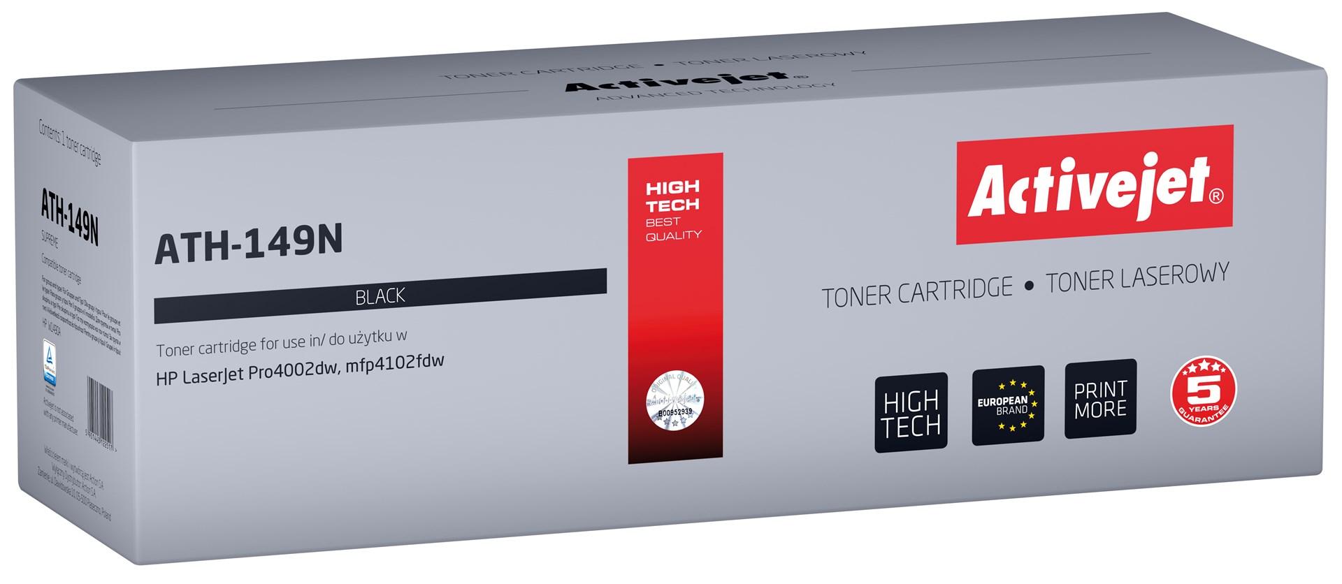 Toner til HP 149A - Activejet ATH-149N, sort, 2.900 sider, med chip