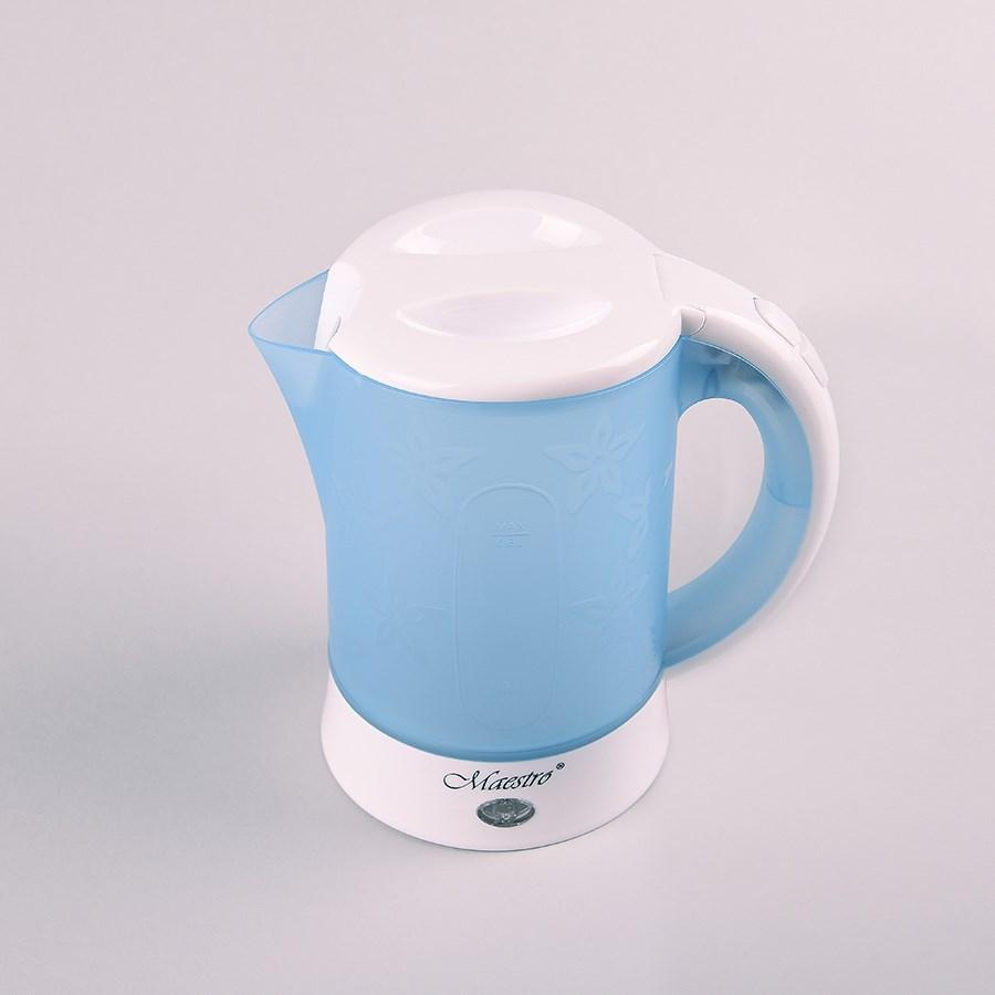 Elkedel Maestro MR-010 0,6 l – blå/hvid, 600 W
