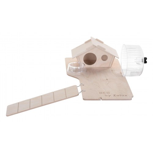 Gnaverbur med ben ZOLUX Neo Nigha H36, sort – 1 stk.