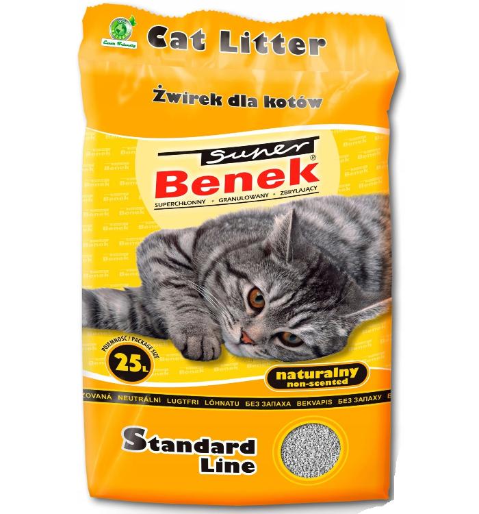 Kattegrus Super Benek Compact Natural 25 l – klumpende, uparfumeret billede