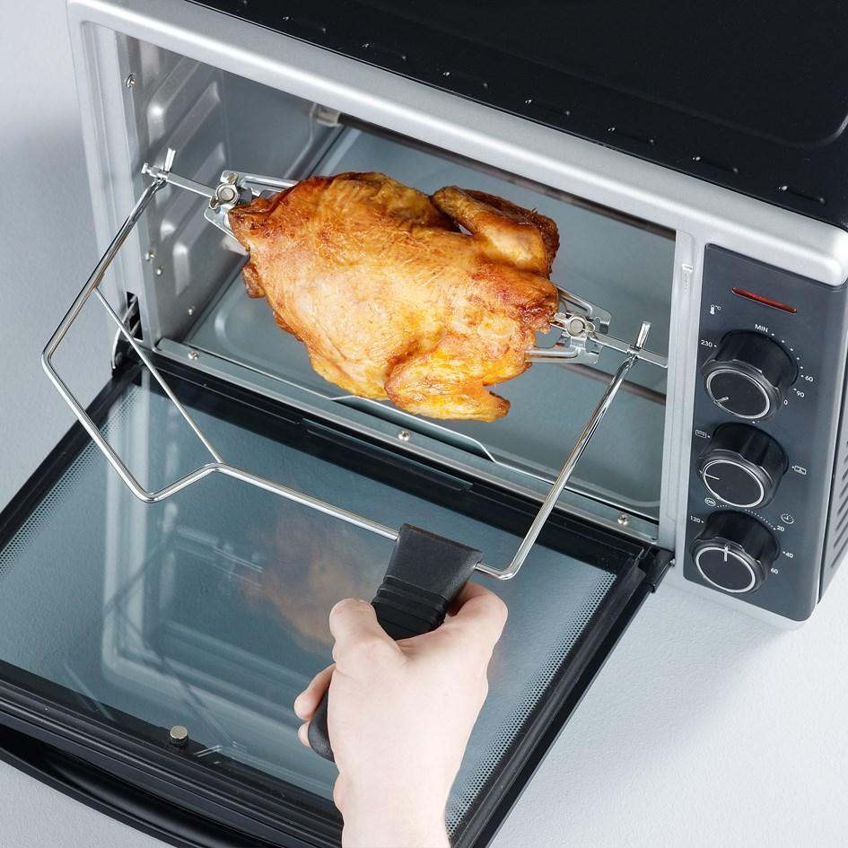 Miniovn SEVERIN 30 l – sort/rustfrit stål med grill og varmluft