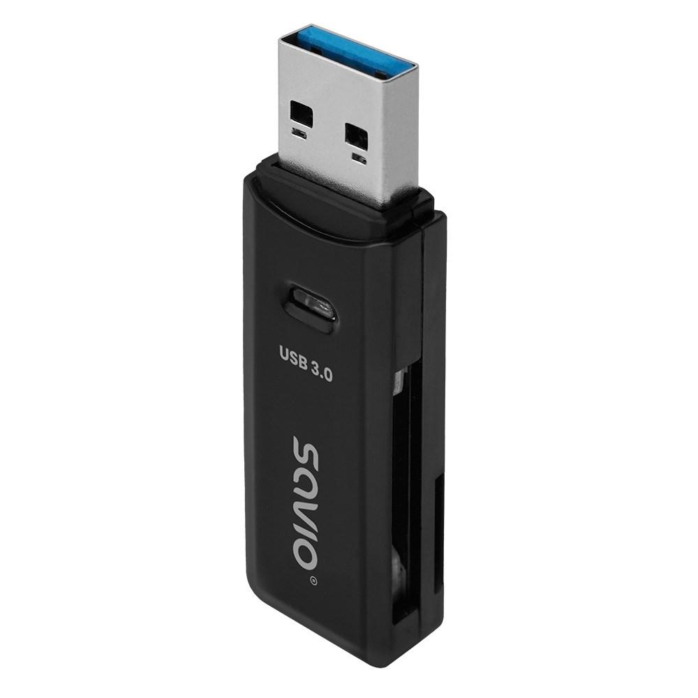 Hukommelseskortlæser USB 3.0 – Savio AK-64 billede