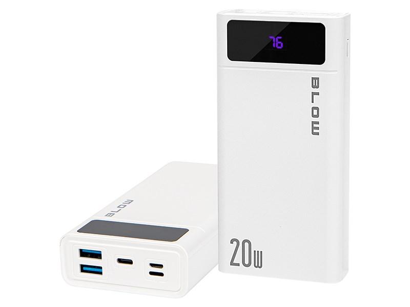 Powerbank BLOW 20.000 mAh QC + PD 20 W med Lightning (PB20E)