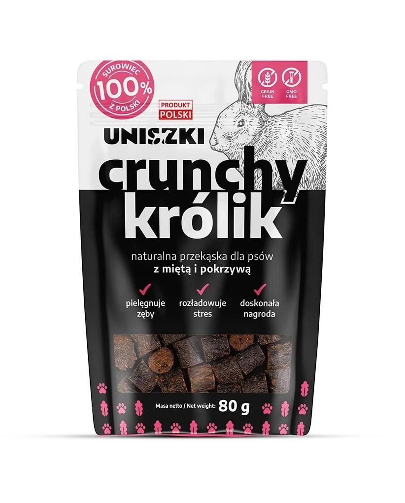 Hundegodbidder UNISZKI – Crunchy Kanin med mynte og brændenælde, 80 g