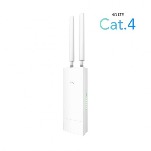 4G udendørs router – Cudy LT500, dual-band AC1200, hvid