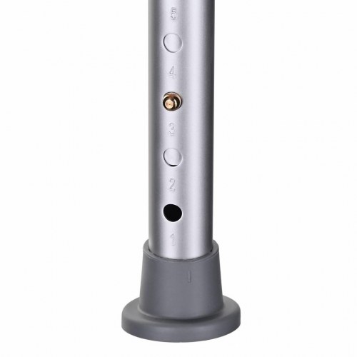 Brusestol med rygløs sæde – ActionMed, højdejusterbar, grå/hvid