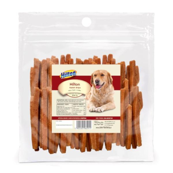 Hundegodbidder – Hilton Rabbit Strips, 500 g