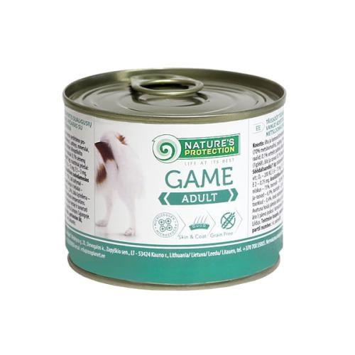 Hundefoder vådfoder – NATURE’S PROTECTION Adult Game 200 g