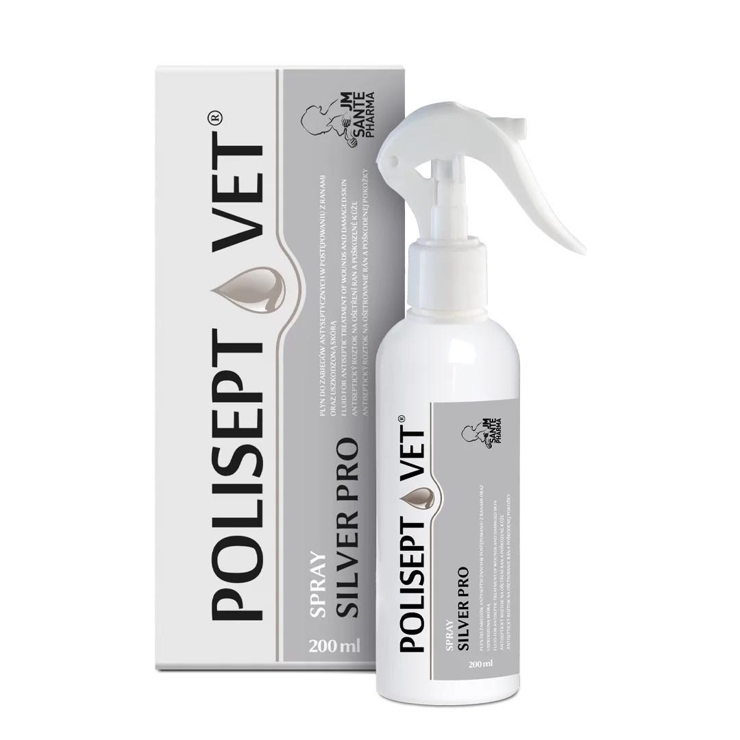 Sårspray til hund og kat – JM Sante Polisept Vet Silver Pro 200 ml