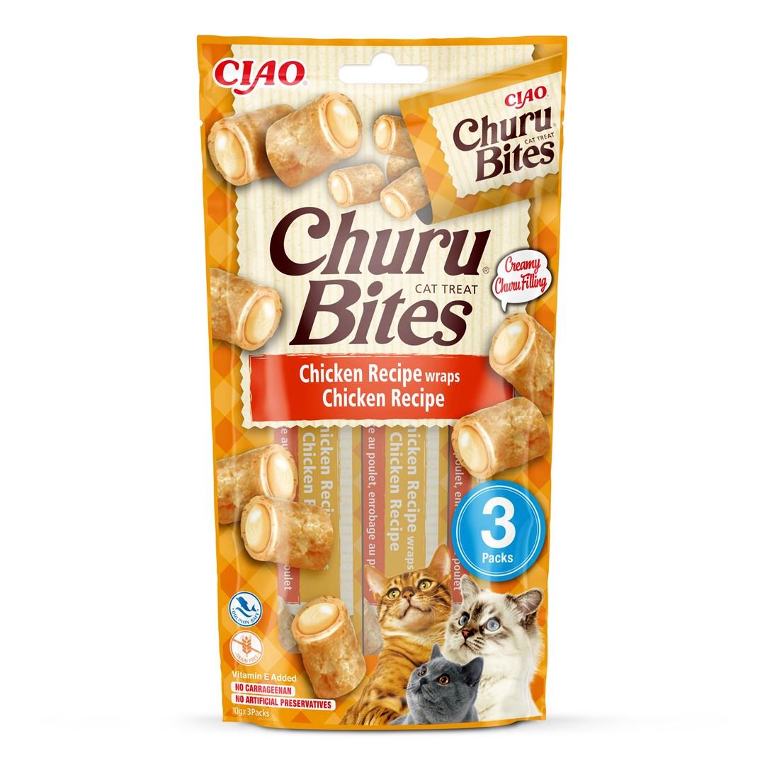 Kattegodbidder INABA Churu Bites – kyllingewraps, 3×10 g